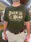 Duck Head Enduring Quality Logo T-shirt in Dark Forest Green