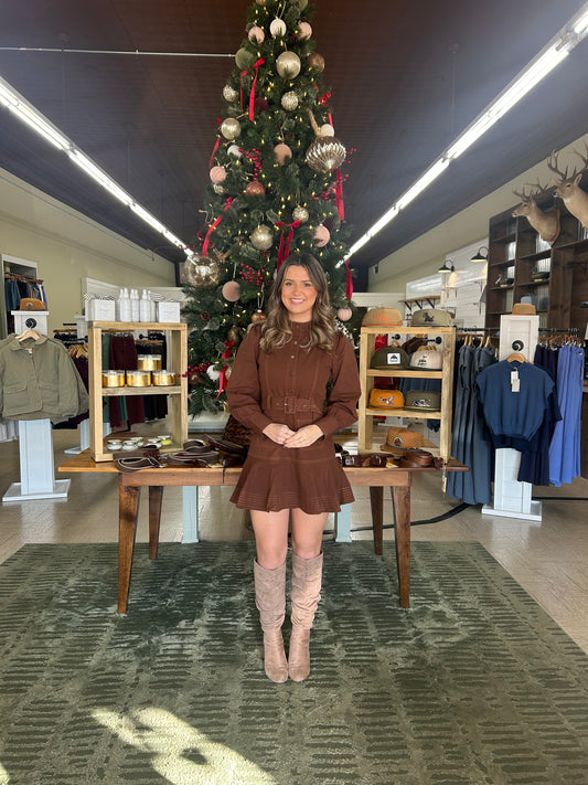 The Brixton Belted Mini Dress