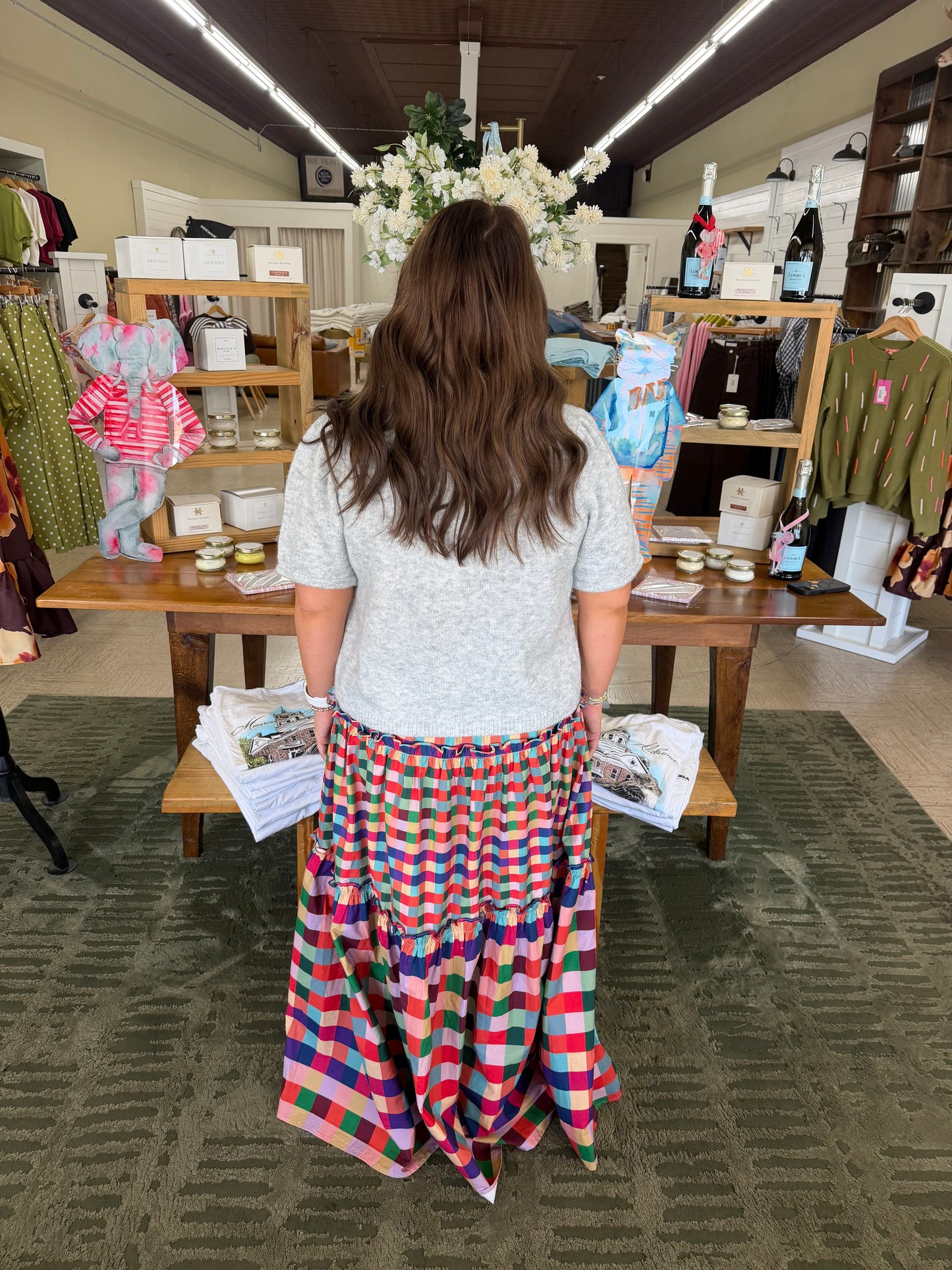 The Hadley Plaid Maxi Dress