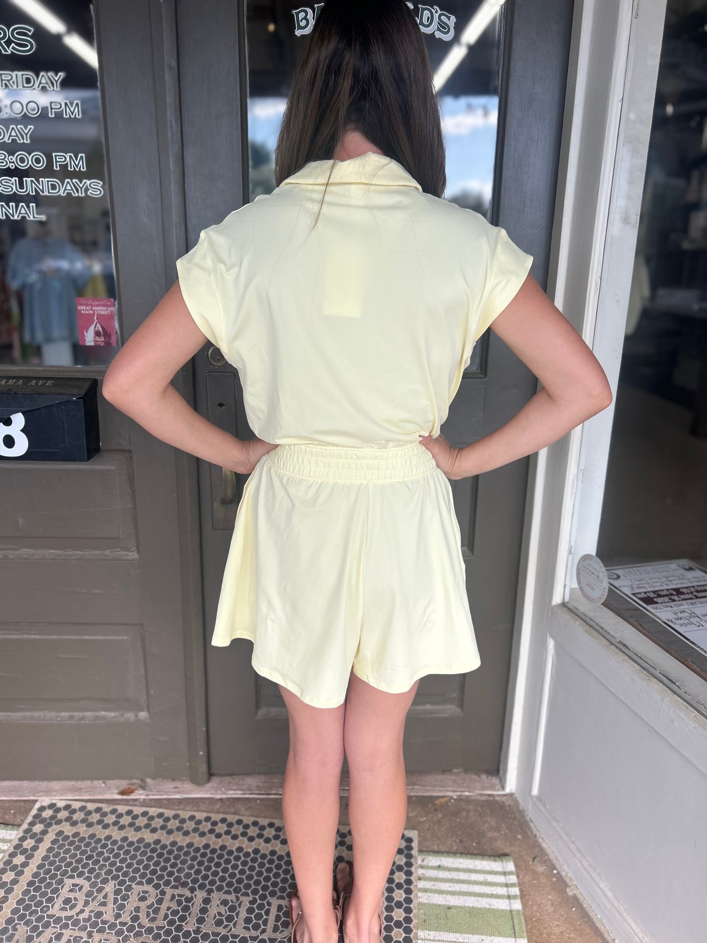 Easygoing Romper in Lemon