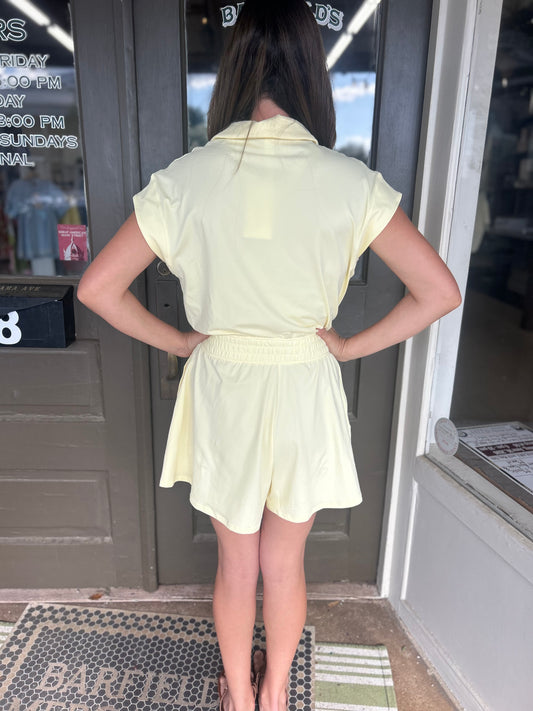 Easygoing Romper in Lemon