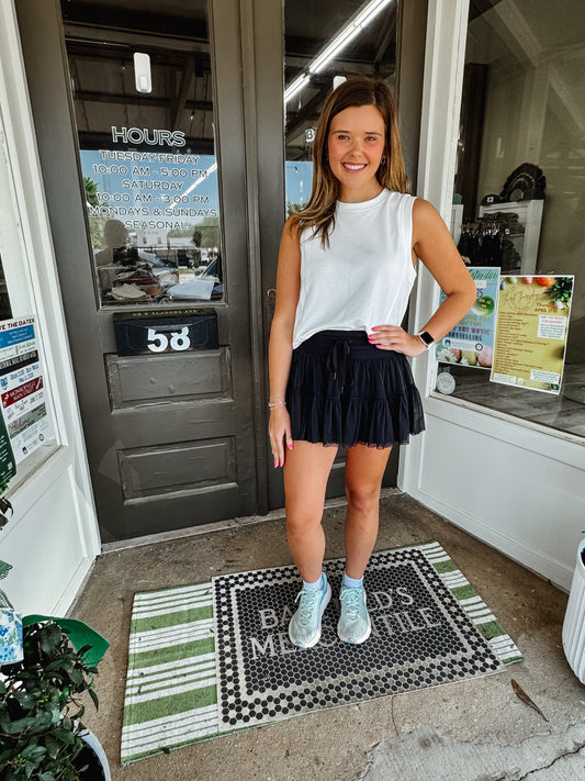 Popflex Pirouette Skort in Black