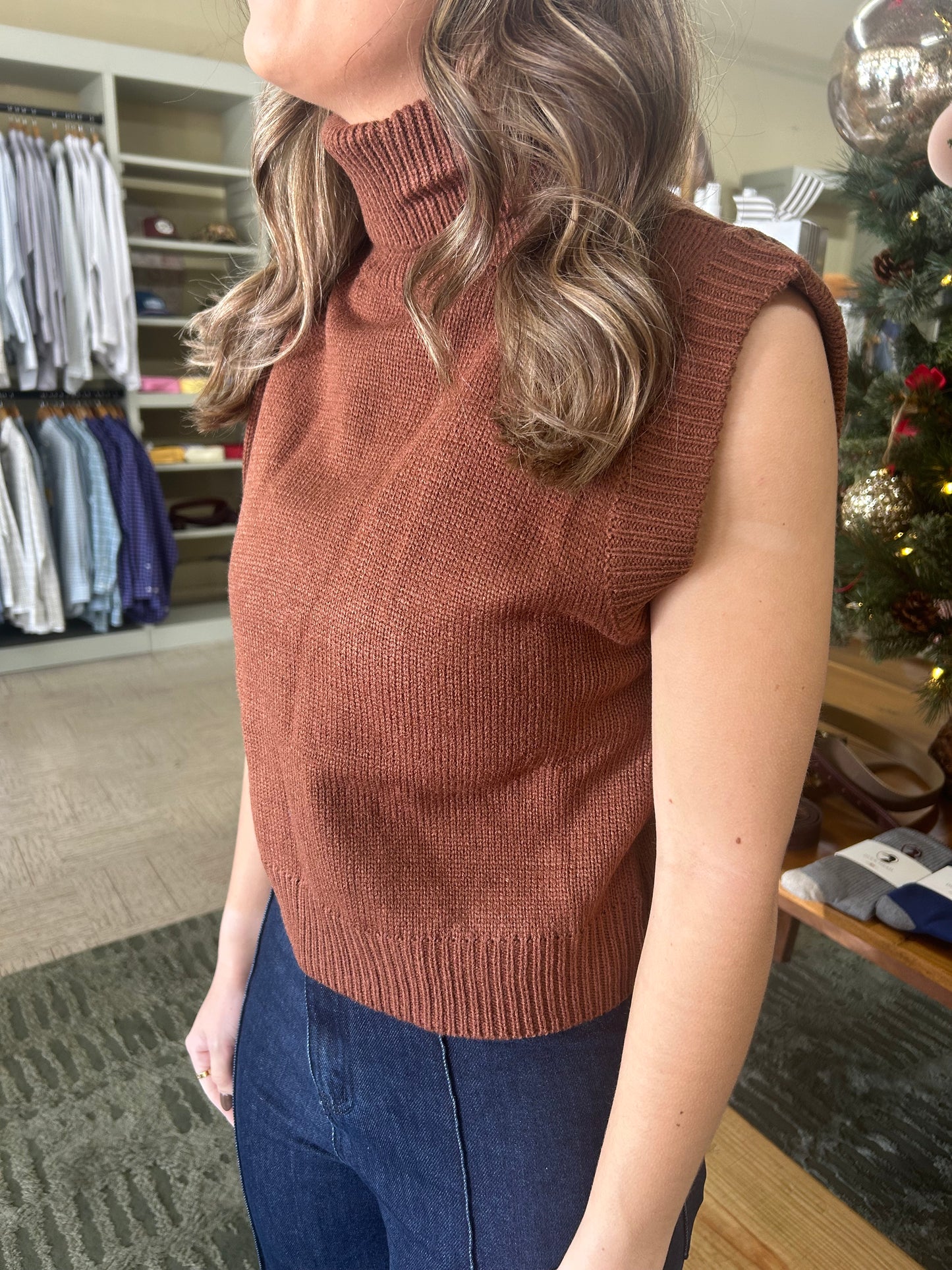 The Sutton Sleeveless Turtleneck