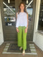 Sleeveless Button Back Linen Top - 100% Italian Linen (White)