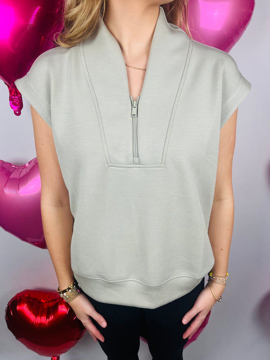 Luxe Scuba V-Neck