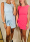 Blake Active Romper in Pink