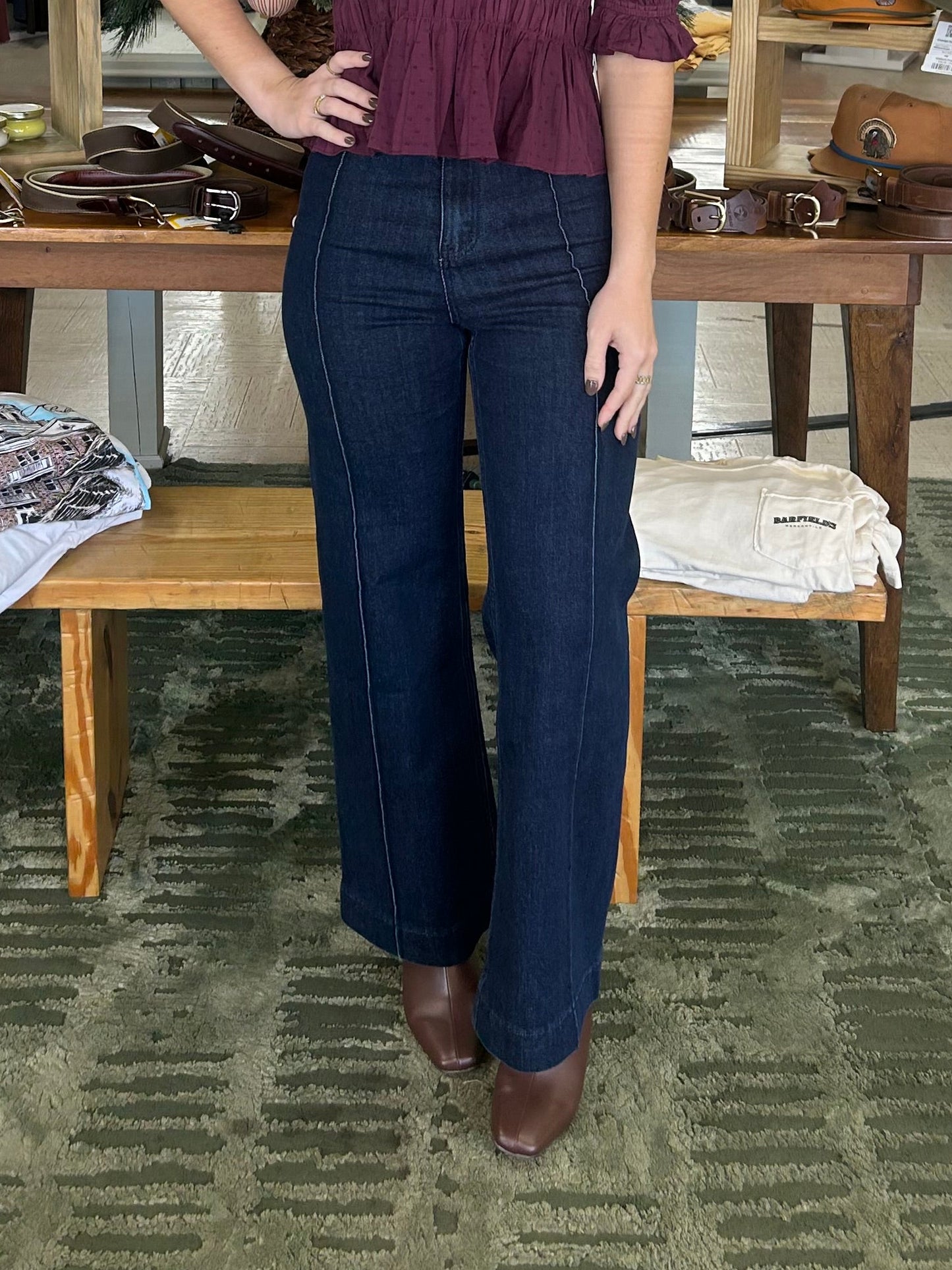 Ellis High Rise Wide Leg Denim