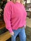 Collins Roll Neck Sweater in Pink