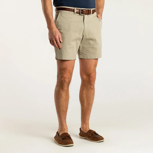 Gold School Chino Short Big Gold Patch in Khaki