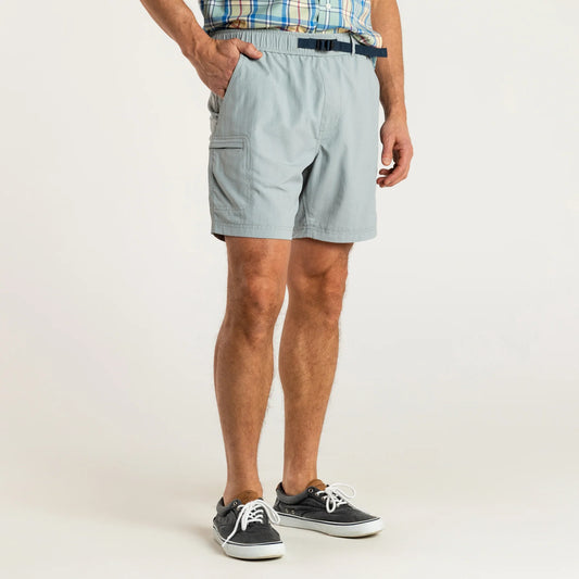 On the Fly Performance Short in Quarry Grey