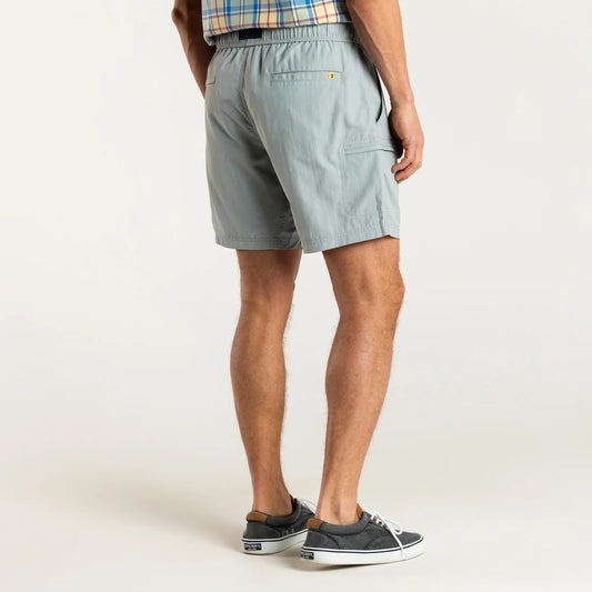 On the Fly Performance Short in Quarry Grey