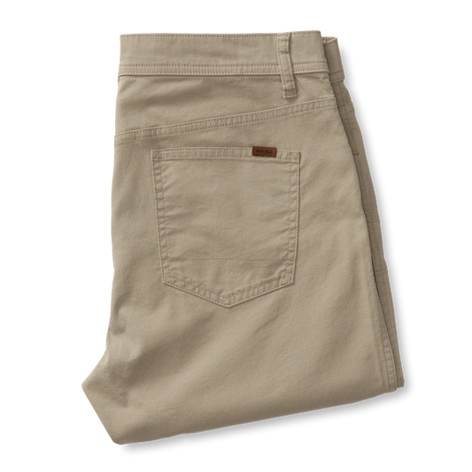 Pinpoint Canvas Five-Pocket Pant in Khaki