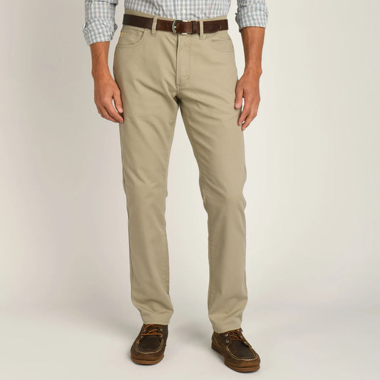 Pinpoint Canvas Five-Pocket Pant in Khaki