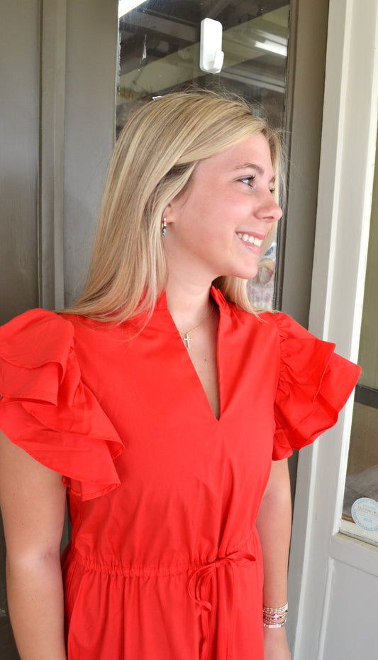 Miley Ruffle Midi
