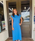 Harbor Blue Midi Dress