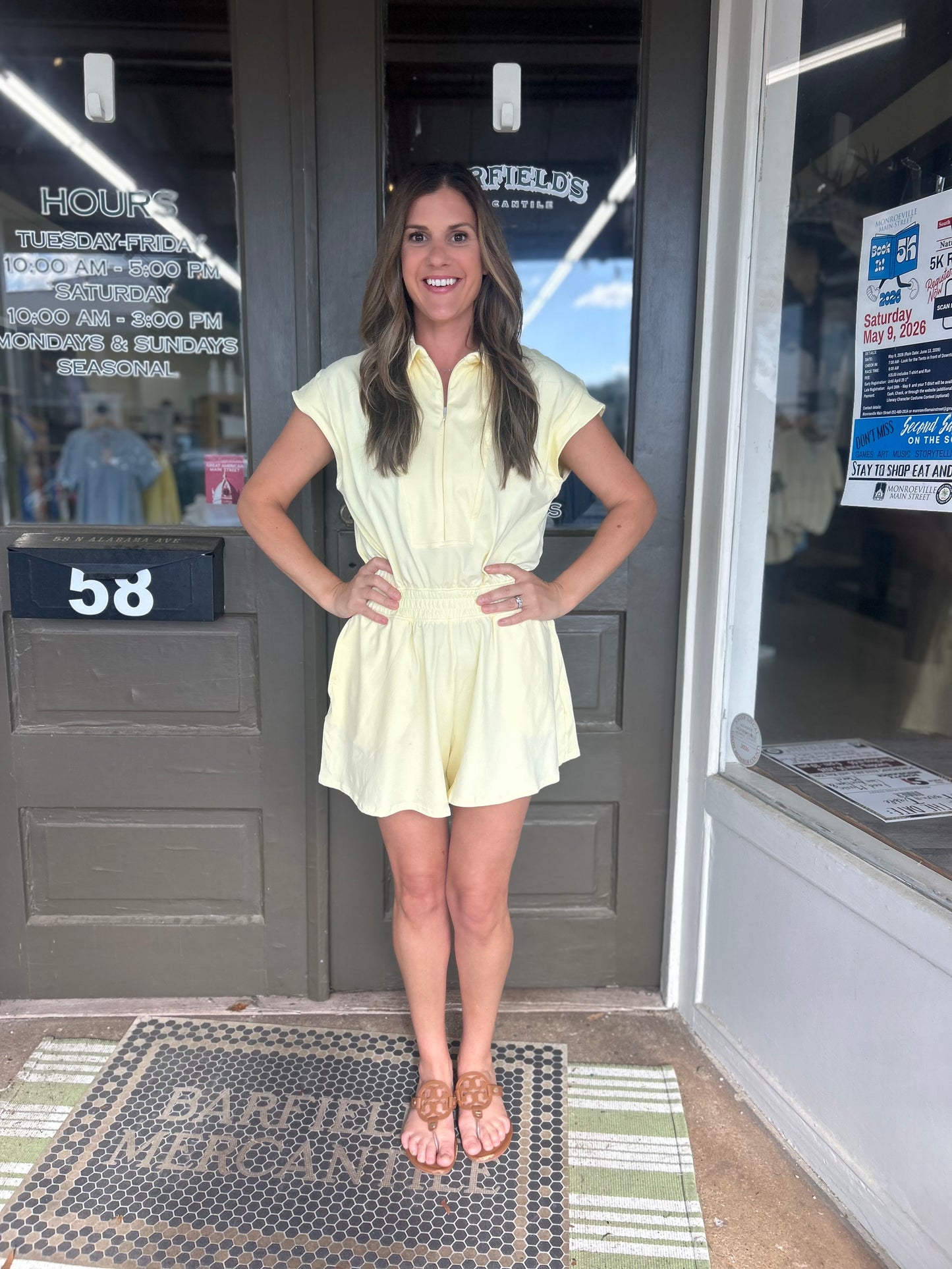 Easygoing Romper in Lemon