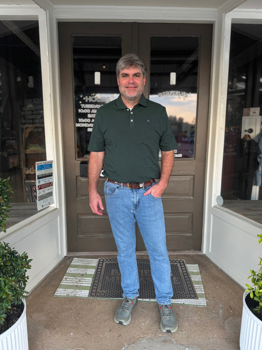 Hanover Pima Cotton Polo in Spruce Green