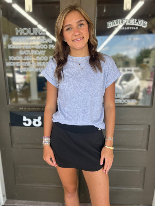 Cotton Tee in Grey