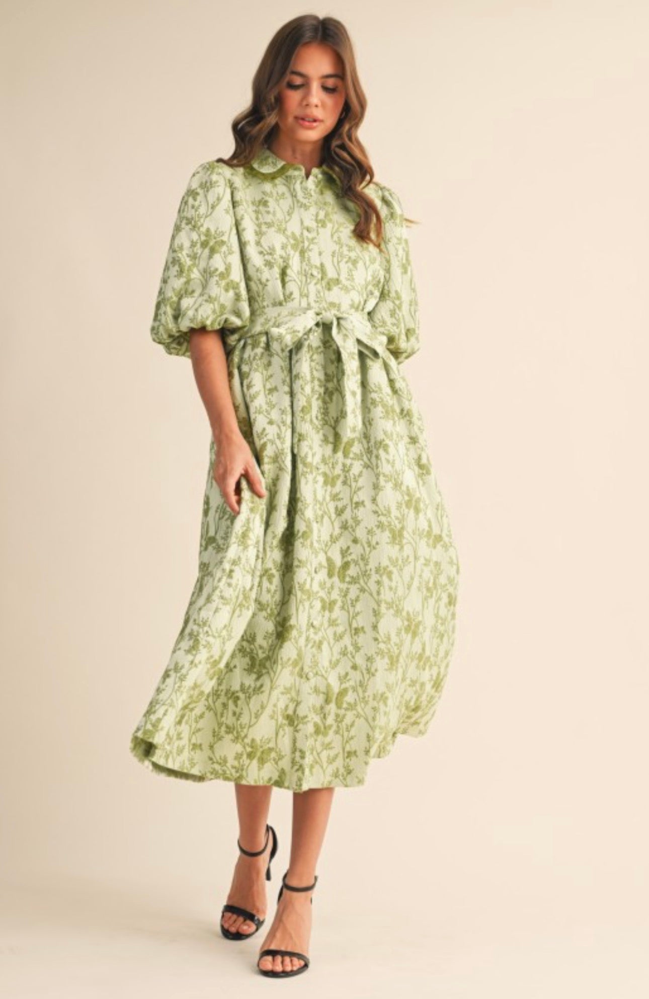 The Butterfly Garden Midi in Sage