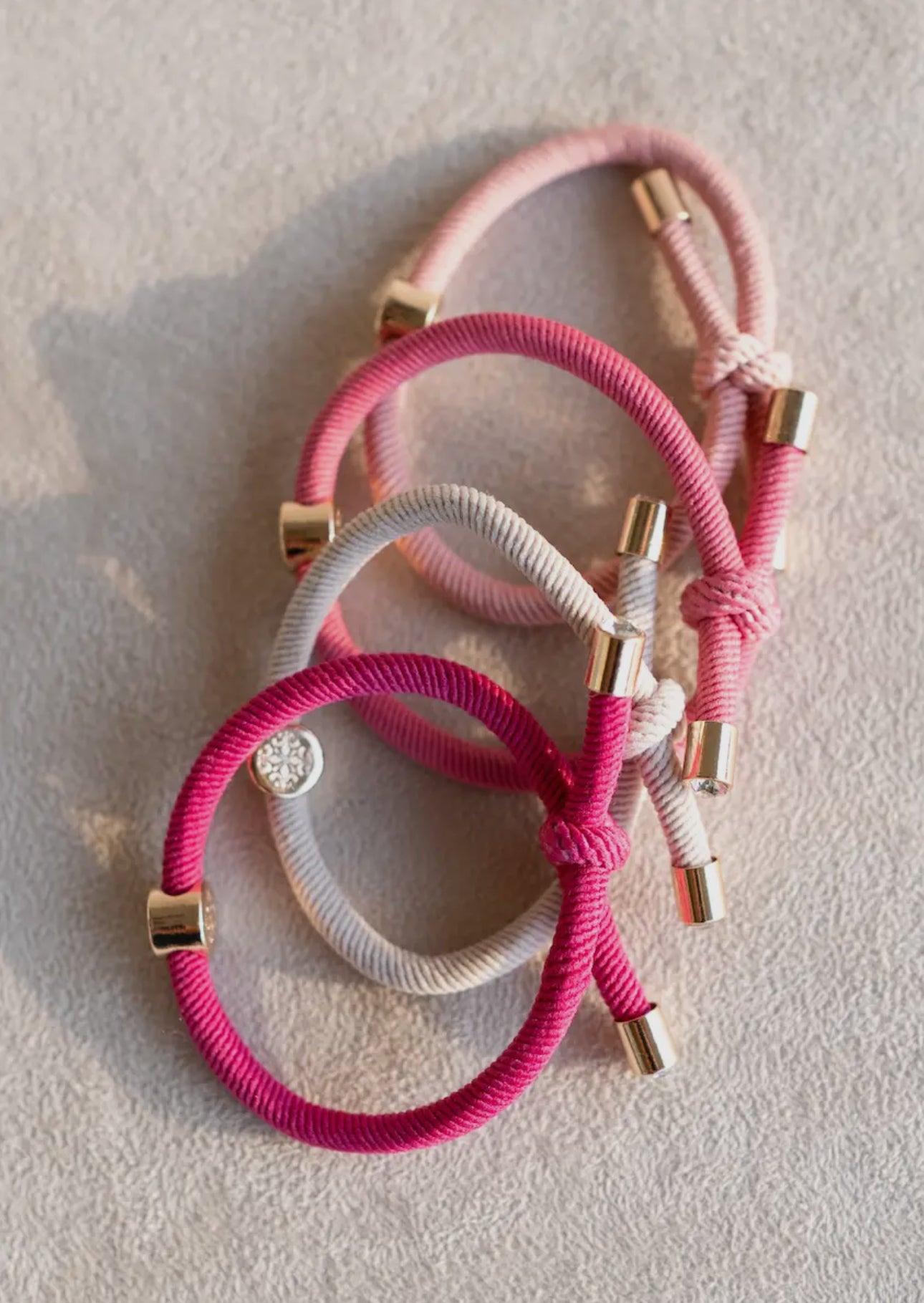 Smith & Co. Hair Tie Set - pink