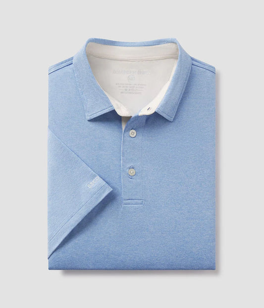 Grayton Heather Polo in Horizon