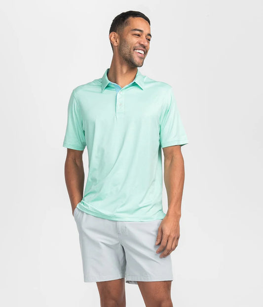 Grayton Heather Polo in Paradise