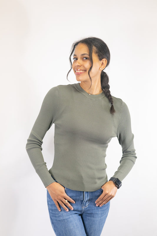 So Basic Ribbed Long Sleeve Top