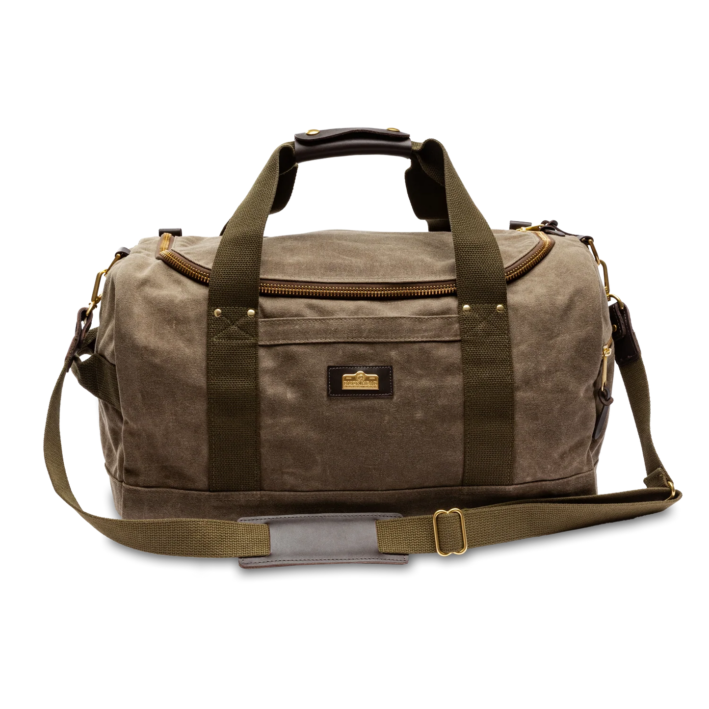 Waxed Canvas Overnighter bag in field brown