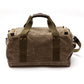 Waxed Canvas Overnighter bag in field brown