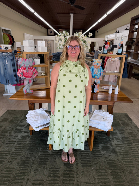 The Eloise Midi Dress in Sage