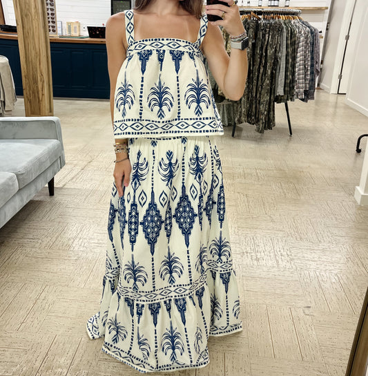 The Navy Palms Set