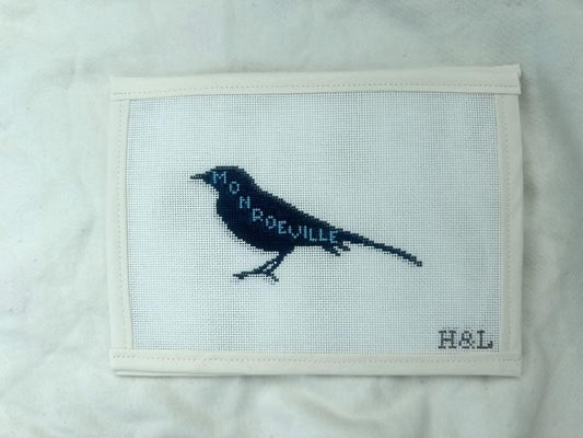 Monroeville Mockingbird Needlepoint Canvas by Henry & Lu