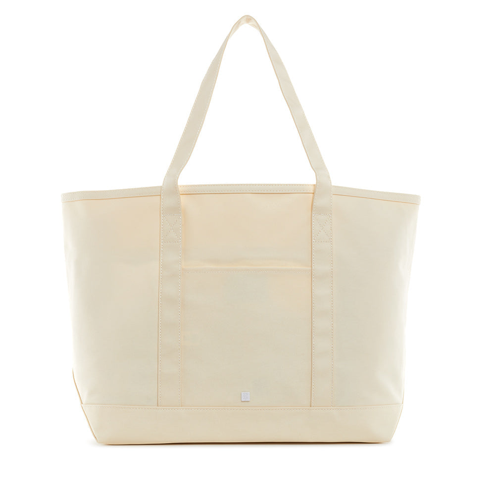 TRVL Coated Canvas Maxi Tote - Natural