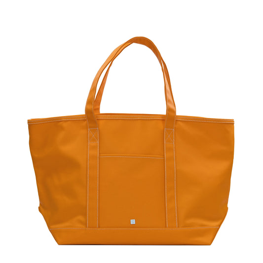 TRVL Coated Canvas Maxi Tote - Orange