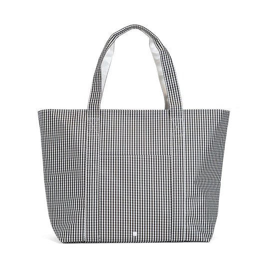 TRVL Jumbo Tote - Black Gingham
