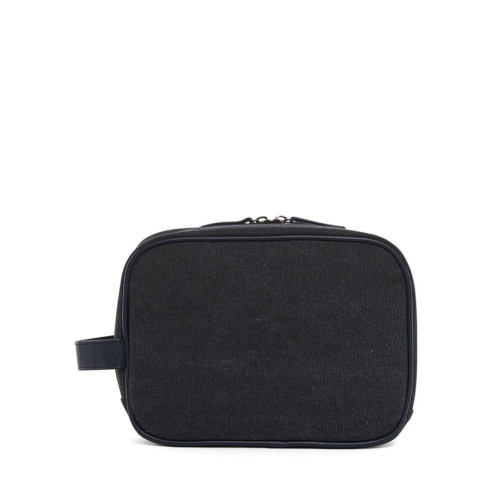 TRVL Men’s Dopp Toiletry Bag - Coated Canvas Indigo