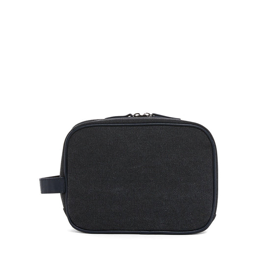 TRVL Men’s Dopp Toiletry Bag - Coated Canvas Indigo