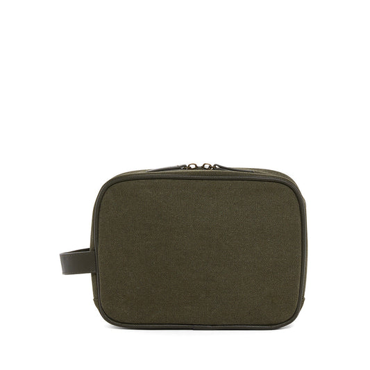 TRVL Men’s Dopp Toiletry Bag - Coated Canvas Cactus