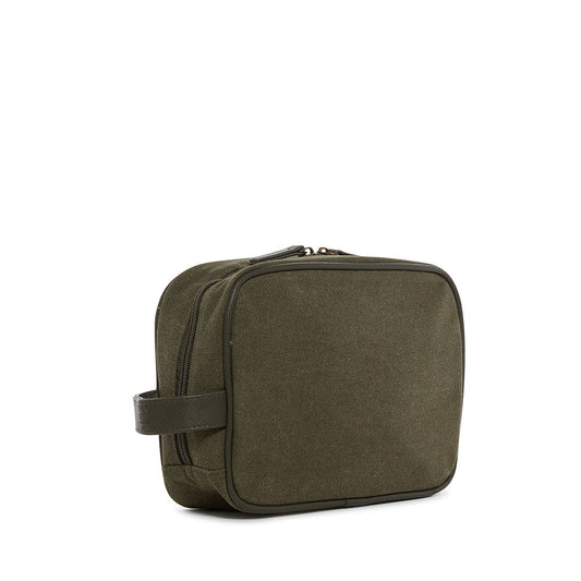 TRVL Men’s Dopp Toiletry Bag - Coated Canvas Cactus