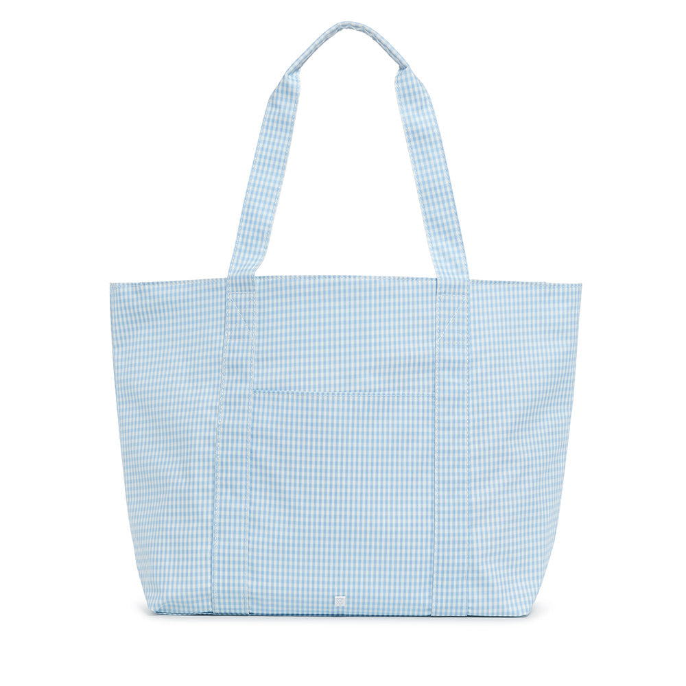 TRVL Jumbo Tote - Gingham Mist
