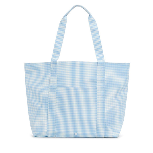 TRVL Jumbo Tote - Gingham Mist