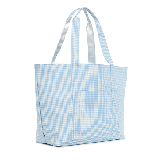 TRVL Jumbo Tote - Gingham Mist
