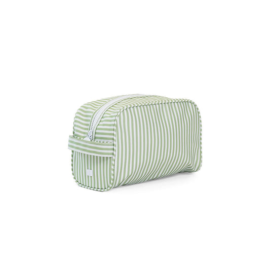 TRVL Stowaway Toiletry Bag - Pimlico Stripe Sage