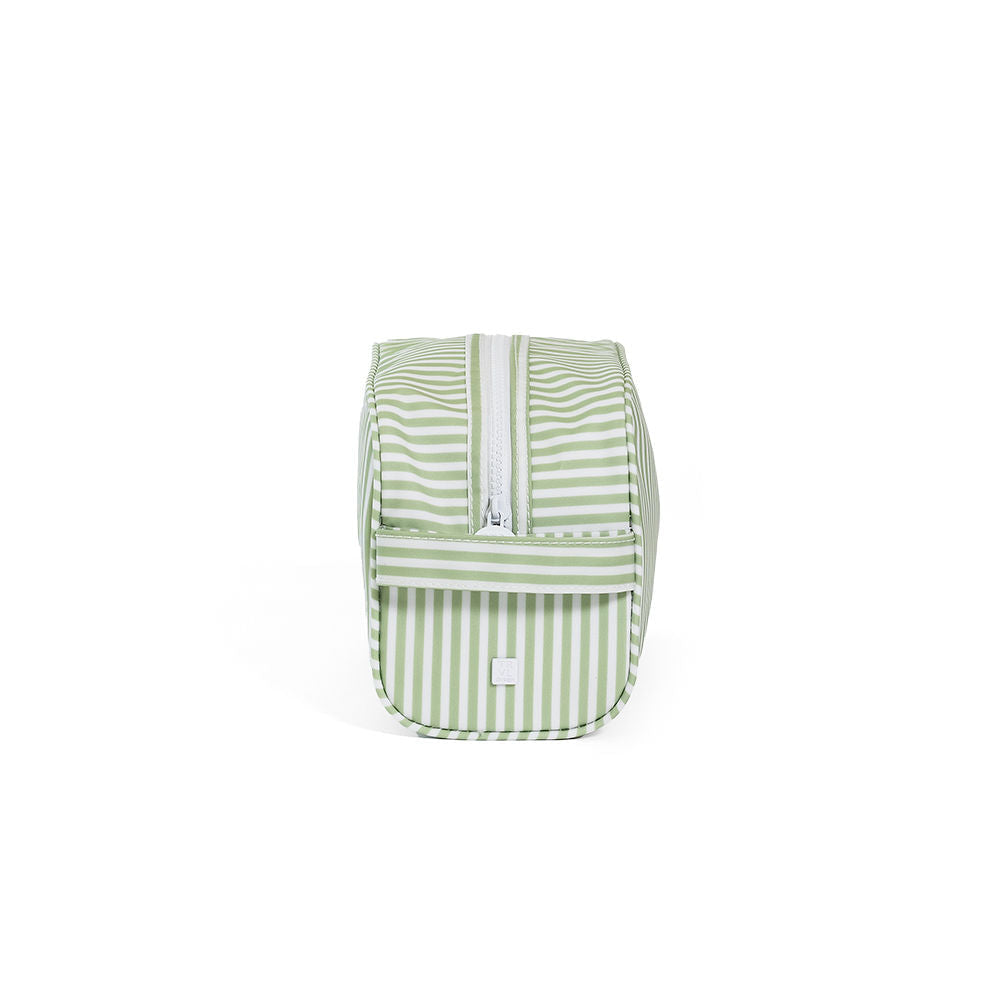 TRVL Stowaway Toiletry Bag - Pimlico Stripe Sage