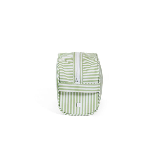 TRVL Stowaway Toiletry Bag - Pimlico Stripe Sage