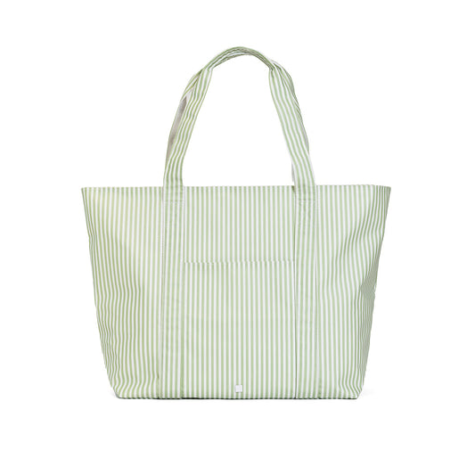 TRVL Jumbo Tote - Pimlico Stripe Sage