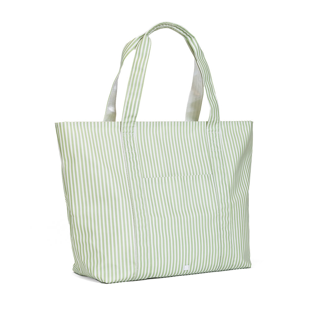 TRVL Jumbo Tote - Pimlico Stripe Sage