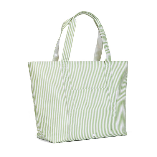 TRVL Jumbo Tote - Pimlico Stripe Sage