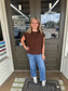 Rowan Sweater Vest in Brown