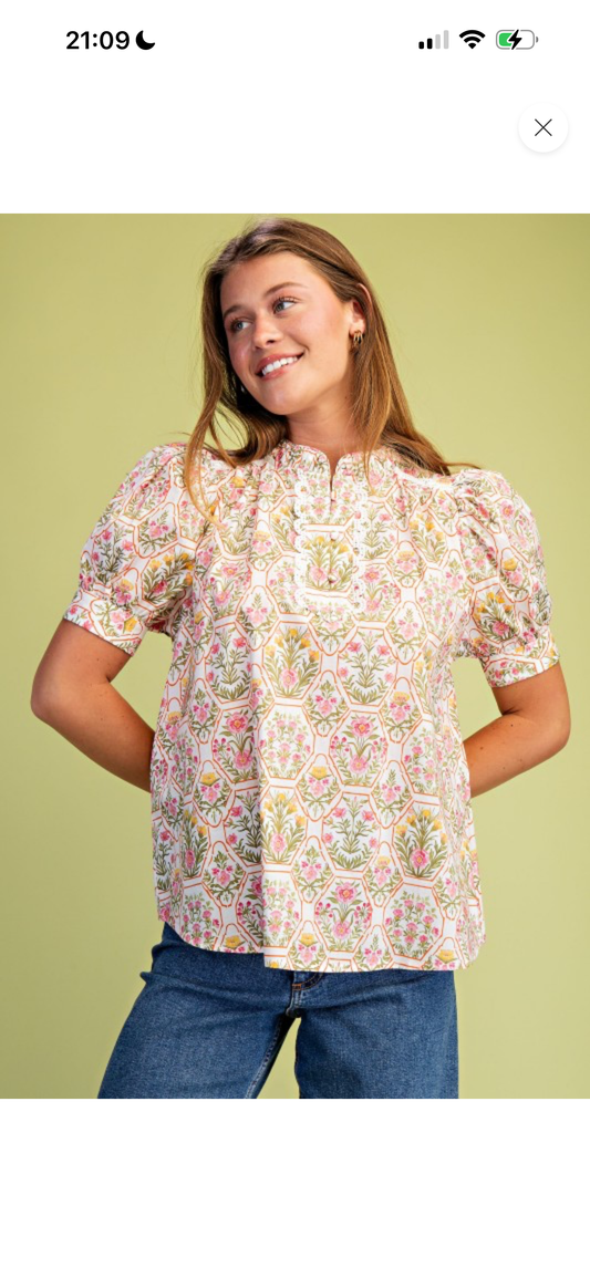 Evelyn Floral Top
